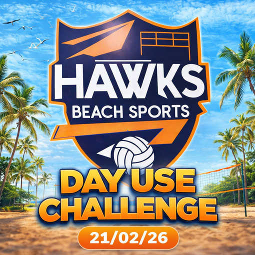 Capa do evento Day Use Challenge 21/02 - HAWKS Beach Sports