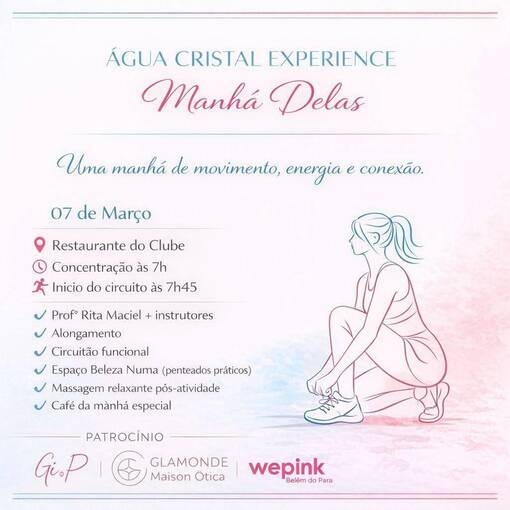 Event cover AGUA CRISTAL EXPERIENCE - DIA DA MULHER
