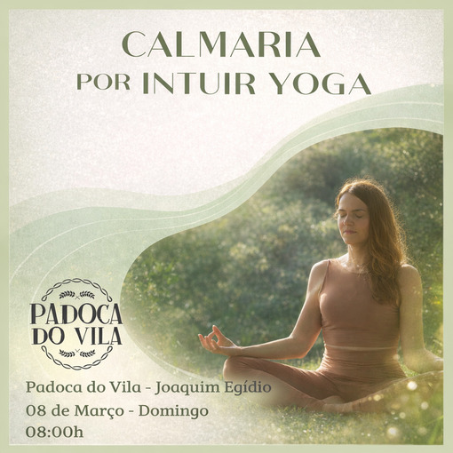 Capa do evento Calmaria por INTUIR YOGA e Padoca do Vila, Joaquim Ed�gio