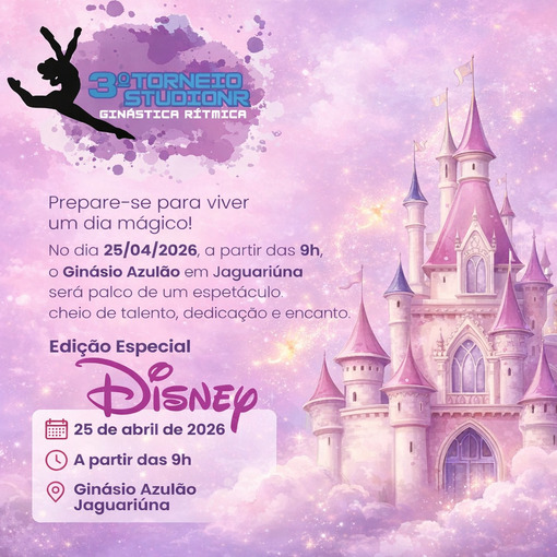 Event cover 3� TORNEIO StudioNR de Gin�stica R�tmica - Edi��o Especial Disney