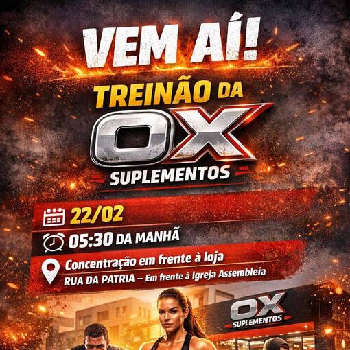Portada del evento Treinao OX Suplementos