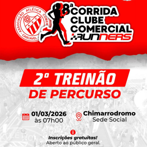 Event cover TREINO CORRIDA CLUBE COMERCIAL