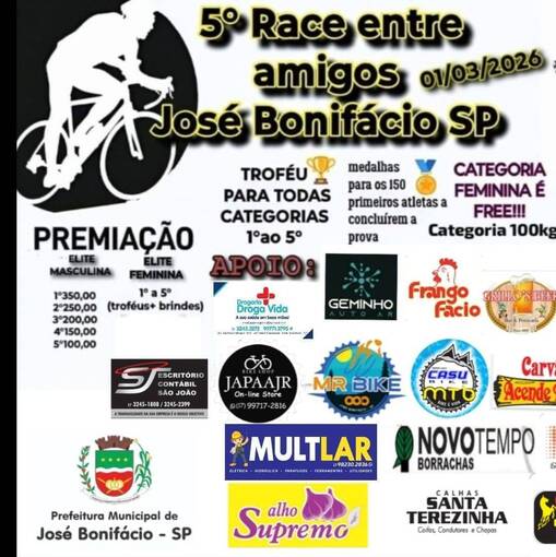 Copertura dell'evento 5� Race entre Amigos - Jos� Bonif�cio