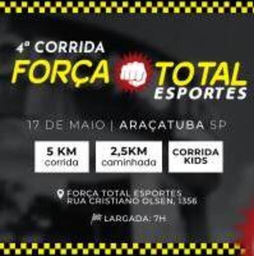 Portada del evento 4� CORRIDA FOR�A TOTAL ESPORTES