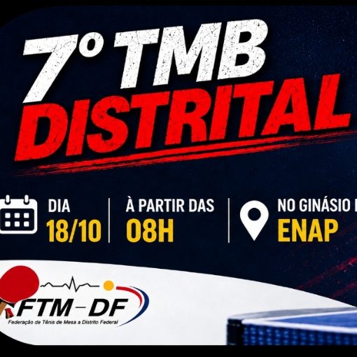 Event cover 7º ETAPA - TÊNIS DE MESA BRASIL - DISTRITAL - FTM-DF 