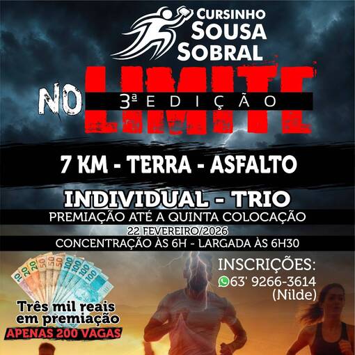 Event cover 3� Corrida No LIMITE