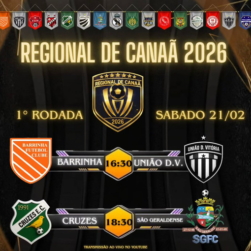 Capa do evento Regional de Cana� 2026 - 1� Rodada S�bado
