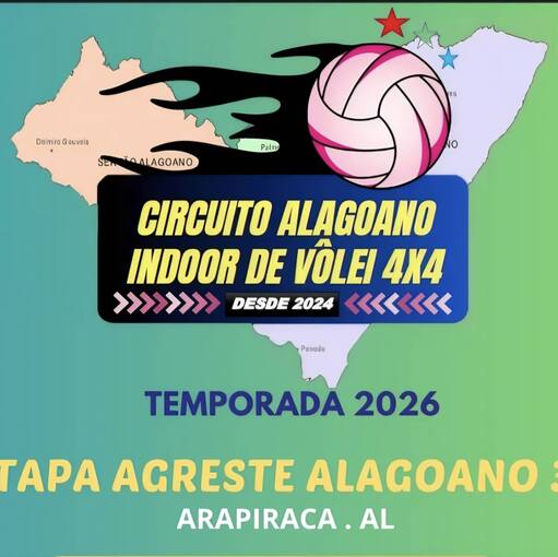 Event cover Circuito Alagoano Indoor de V�lei 4X4 - Arapiraca/AL
