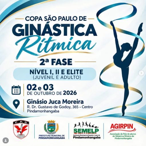 Event cover COPA SÃO PAULO DE GINÁSTICA RÍTMICA - 2ª FASE DIAS: 02 E 03/10