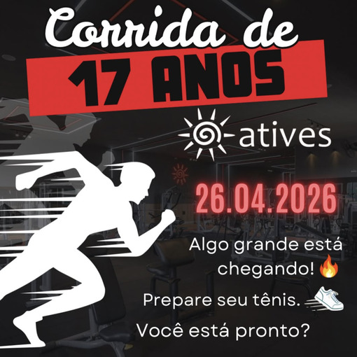 Capa do evento Corrida Atives Fitness
