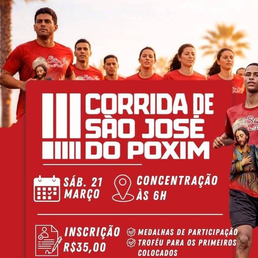 Copertura dell'evento III CORRIDA DE SAO JOSE DO POXIM 2026