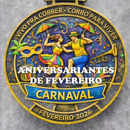 Portada del evento Vivo pra Correr - Corro pra Viver - Aniversariantes do m�s de fevereiro - 2026