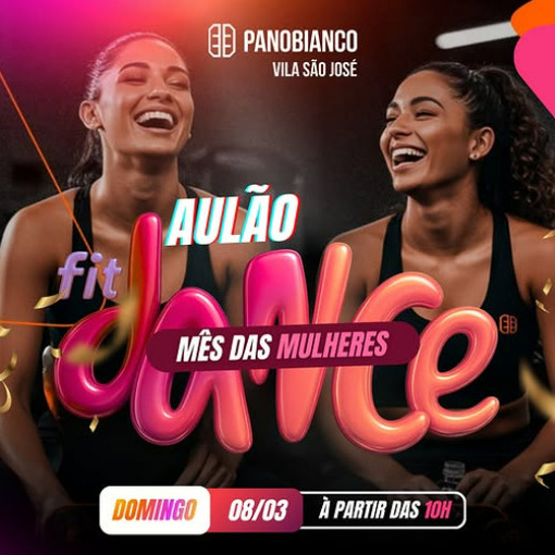 Event cover AUL�O FIT DANCE M�S DAS MULHERES 