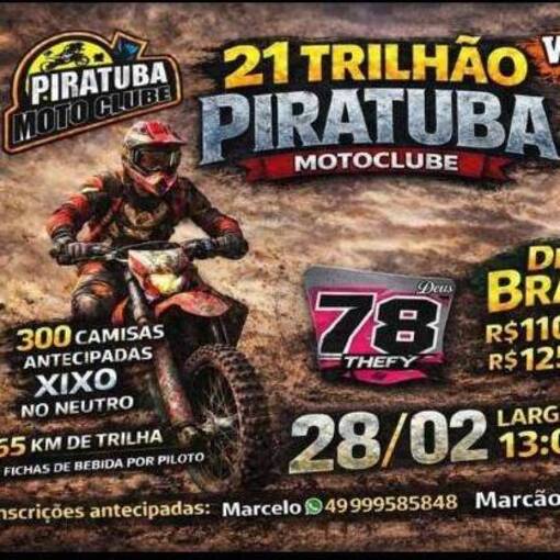 Portada del evento 21� TRILH�O PIRATUBA MOTOCLUBE