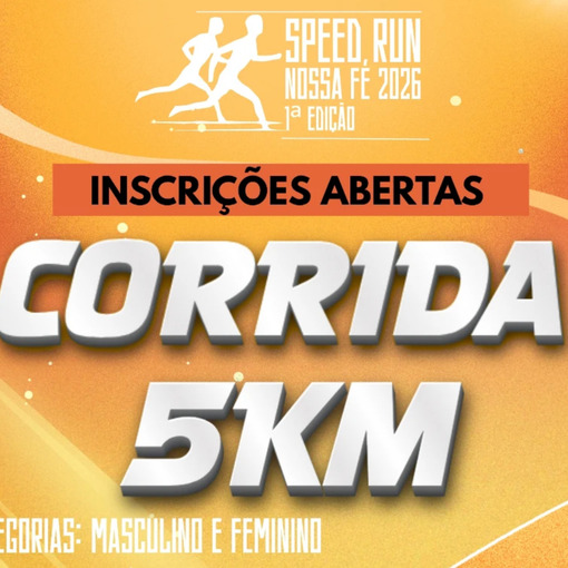 Event cover SPEED RUN NOSSA F� 2026 1� EDI��O 