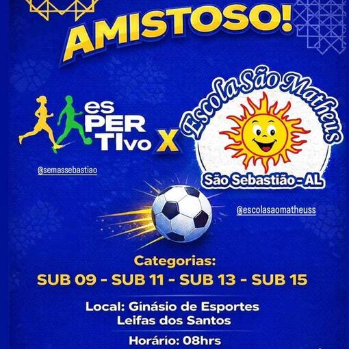 Event cover AMISTOSO ESPERTIVO VS S. SAO MATHEUS