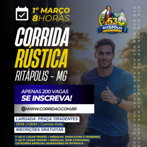 Event cover Corrida De Anivers�rio - 63 Anos De Rit�polis