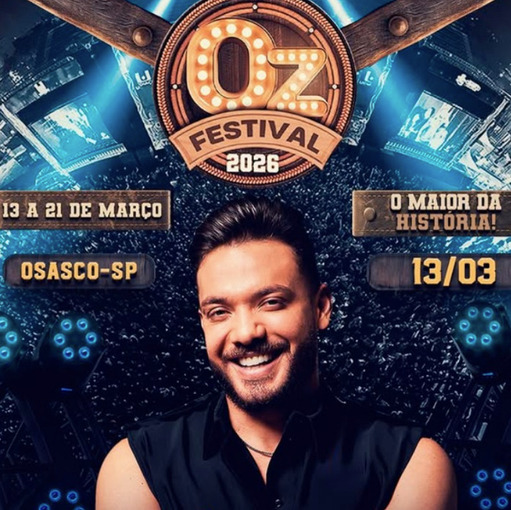 Event cover WESLEY SAFAD�O - OZ FESTIVAL 2026 - OSASCO-SP (SEXTA 13/03)