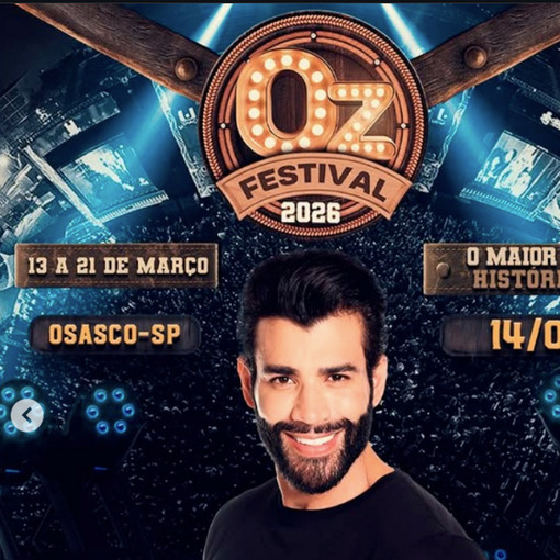 Event cover GUSTTAVO LIMA - OZ FESTIVAL 2026 - OSASCO-SP (S�BADO 14/03)