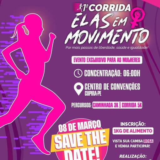 Event cover 1 CORRIDA ELAS EM MOVIMENTOS 
