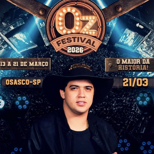 Event cover NATANZINHO LIMA - OZ FESTIVAL 2026 - OSASCO-SP (SEXTA 21/03)
