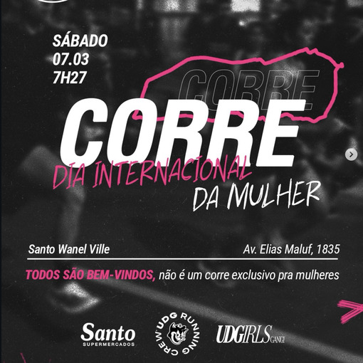 Event cover UDG Running Crew - Corre Dia Internacional da Mulher
