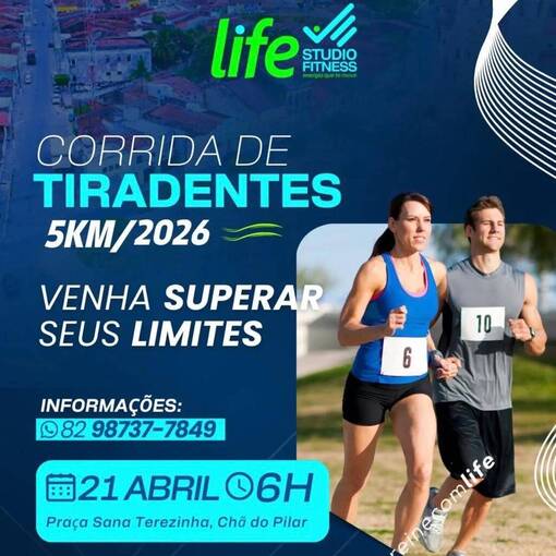 Couverture de l'�v�nement Corrida de Tiradentes Life Studio Fitness