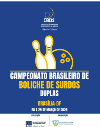 Copertura dell'evento CBDS - Campeonato Brasileiro de Boliche Duplas 2026