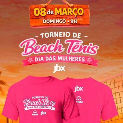 Portada del evento Torneio de Beach Tennis Dia das Mulheres
