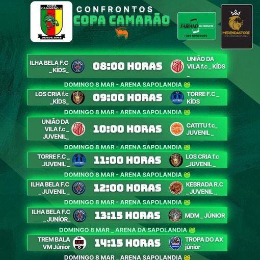 Event cover COPA CAMAR�O 2� DIA - CATEGORIA J�NIOR 