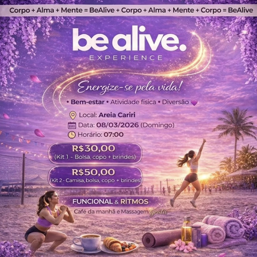 Copertura dell'evento BE ALIVE EXPIRIENCE - AREIA CARIRI