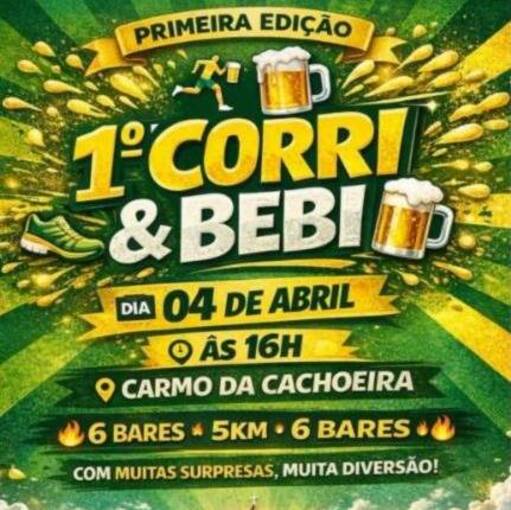 Event cover 1� Corri e Bebi - Carmo da Cachoeira