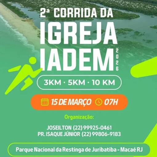 Event cover 2� Corrida da Igreja IADEM