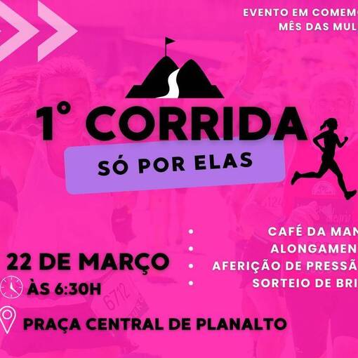 Portada del evento 1� Corrida S� Pra Elas