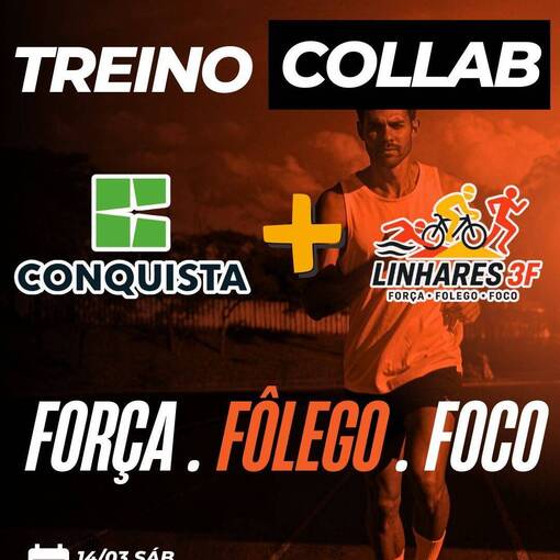 Capa do evento TREINAO COLAB 3F E CONQUISTA - SABADO 14/03
