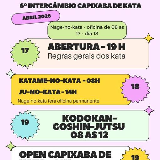 Event cover 6� INTERC�MBIO CAPIXABA DE KATAR 18 e 19 de Abril 
