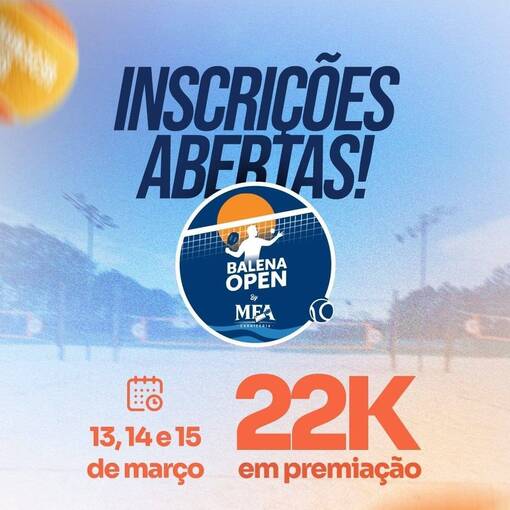 Capa do evento BALENA OPEN BY MEA