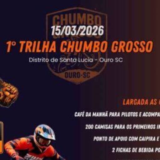 Capa do evento 1� Trilha Chumbo Grosso