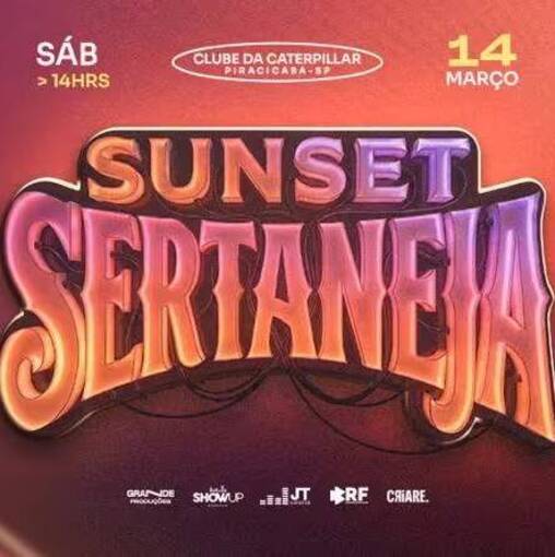 Event cover SUNSET SERTANEJA - Fred e Fabr�cio - PIRACICABA - SP - Dia 14/03 