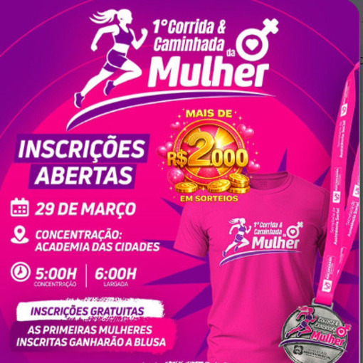 Event cover 1 Corrida e Caminhada da Mulher