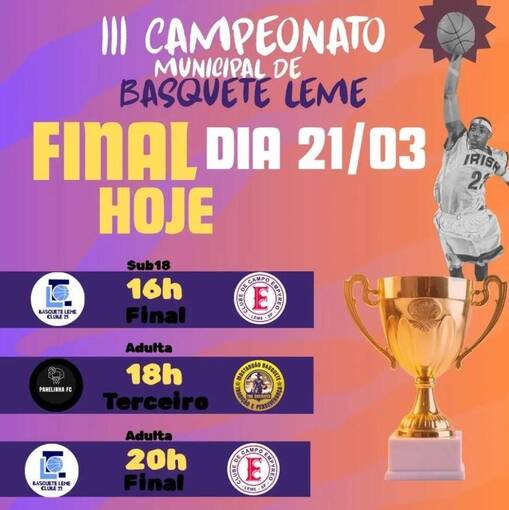 Event cover III Campeonato de Basquete Municipal Leme - Rodada Tripla