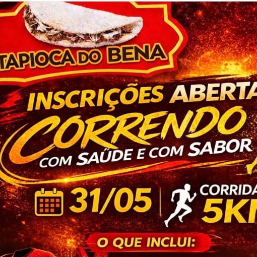 Capa do evento 1� Corrida TAPIOCA DO BENA - 