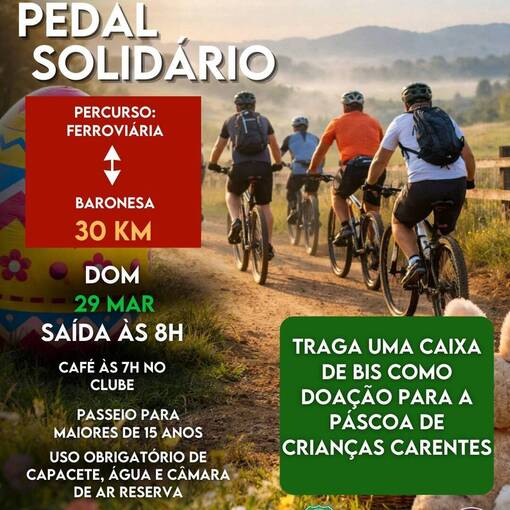 Event cover Pedal Solid�rio Ferrovi�ria Pinda S.P