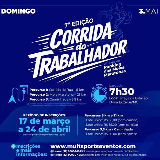 Event cover 7� Corrida do Ttrabalhador - Dona Euz�bia