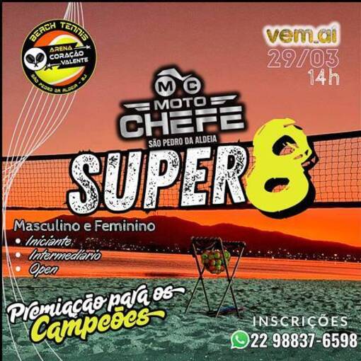 Event cover Super 8 Moto Chefe Arena Cora��o Valente
