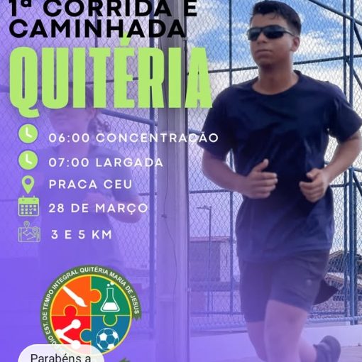 Capa do evento 1ª Corrida e Caminhada Quitéria