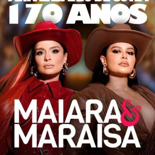Event cover MAIARA E MARAISA -  170 ANOS de Cotia-SP (S�BADO 02/04)