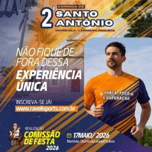Event cover 2� Corrida de Santo Ant�nio | Laranjal Paulista-SP