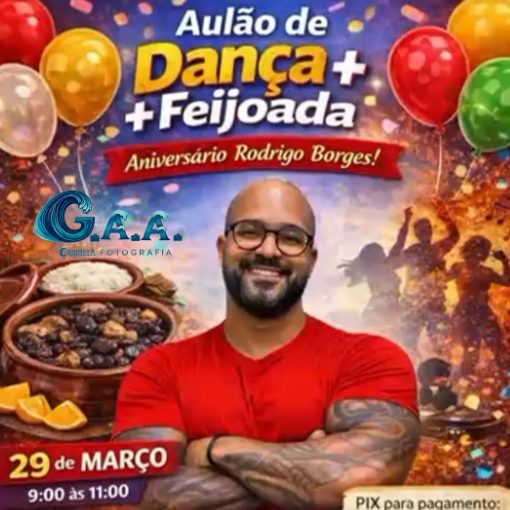 Event cover Aul�o de Dan�a Rodrigo Borges, 29/03/26, domingo.