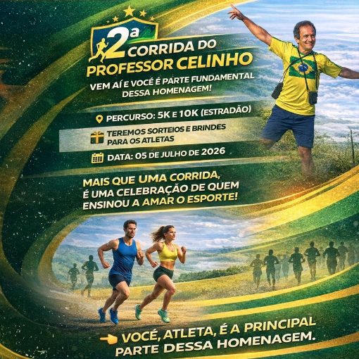 Capa do evento 2ª Corrida do Professor Celinho